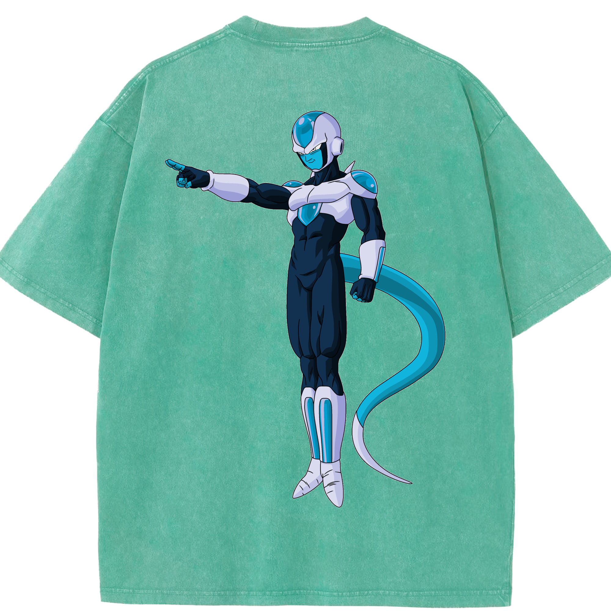 （画像用） ドラゴンボール フリーザ DRAGON BALL Frieza 綿100% ヴィンテージ風 半袖Tシャツ（背面プリント）